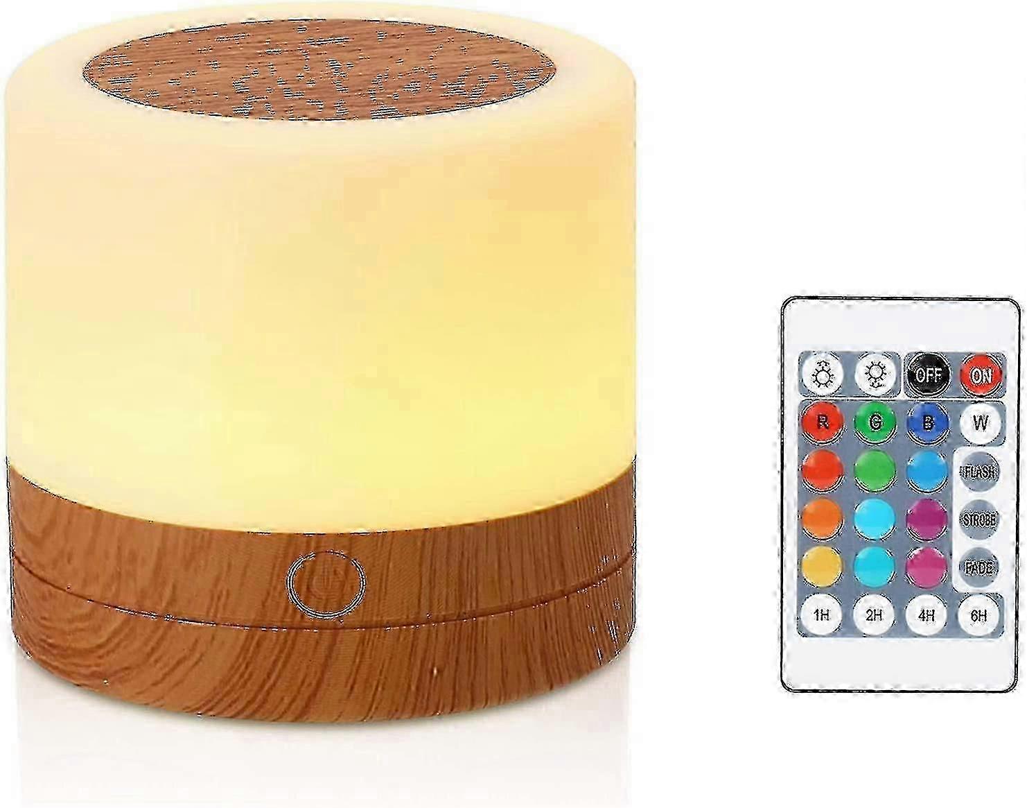 Mini Multicolor 360 Degree Bedside Lamp Rechargeable Night Light With Touch Adjustable SZRH A-DS