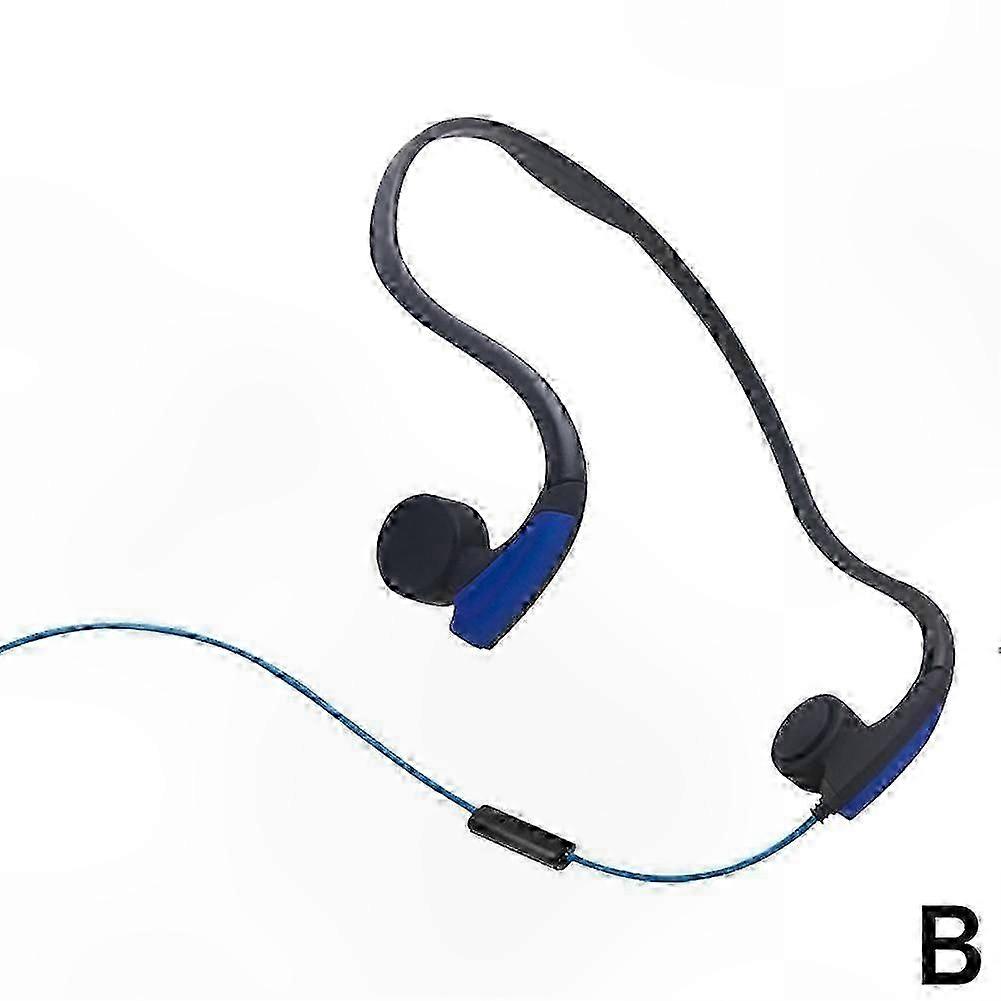 Bone Conduction Wired Headphones with 3.5mm Jack for Running, Workout, and Hiking