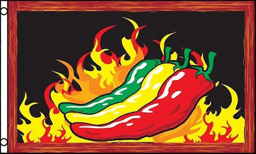 CHILIEN FLAGGE SCHARFER PFEFFER FAHNEN BANNER Hochwertige Qualität Modell T 1043