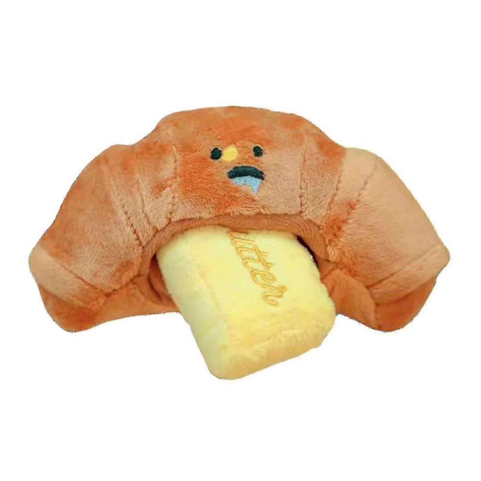 Croissant Toys Sniffing Training Interactive Puzzle Squeak Toy Stimulate Toys