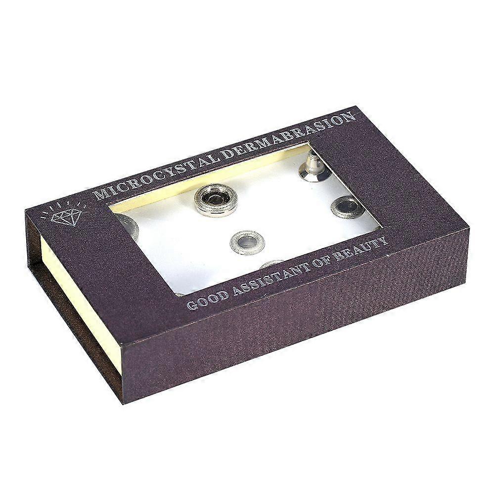 Replacement Diamond Dermabrasion Tips Stainless Steel Filter Set(9Pcs With Box)