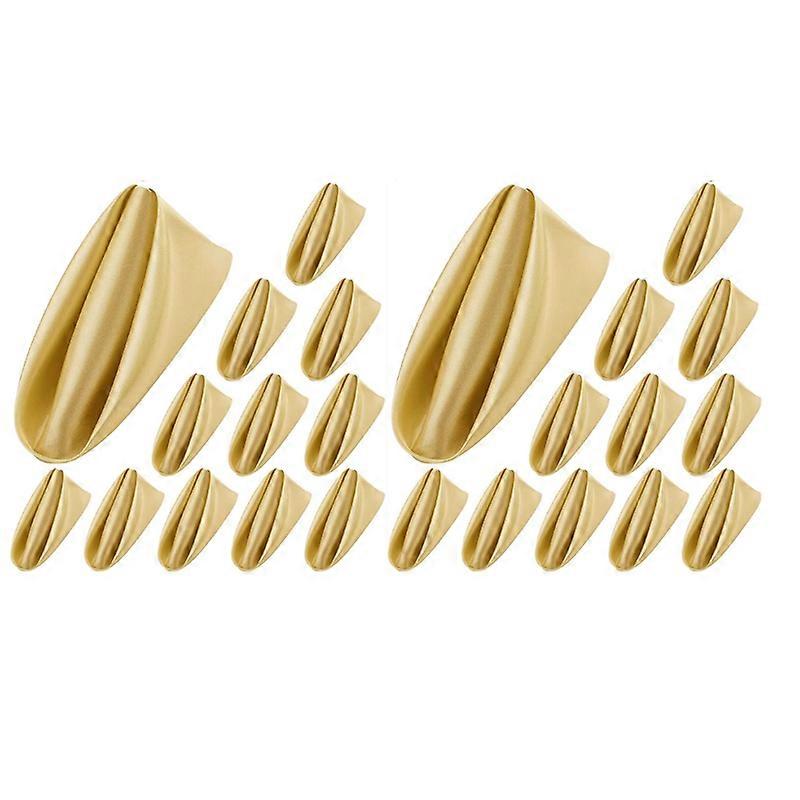 24PCS Satin Napkin Soft Table Napkins for Party Dinner Deco Gold