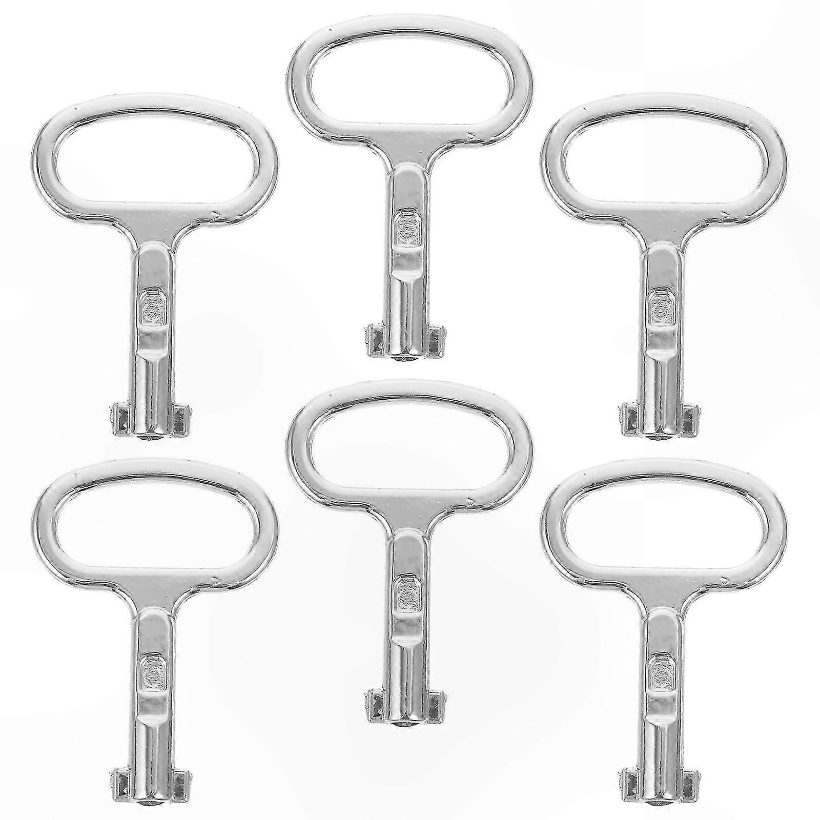 6-Piece Cabinet Wrench Key Set for Utility and Water Meter Valves