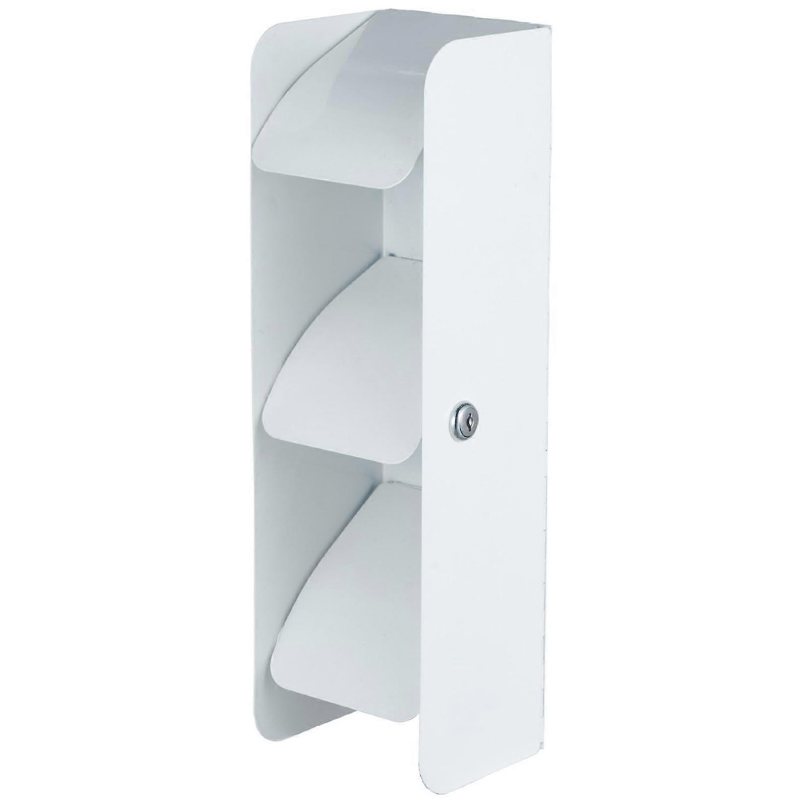 Secure Lock Toilet Paper Dispenser Stainless Steel Wall Mount Jumbo Roll for Public Washrooms, Model C