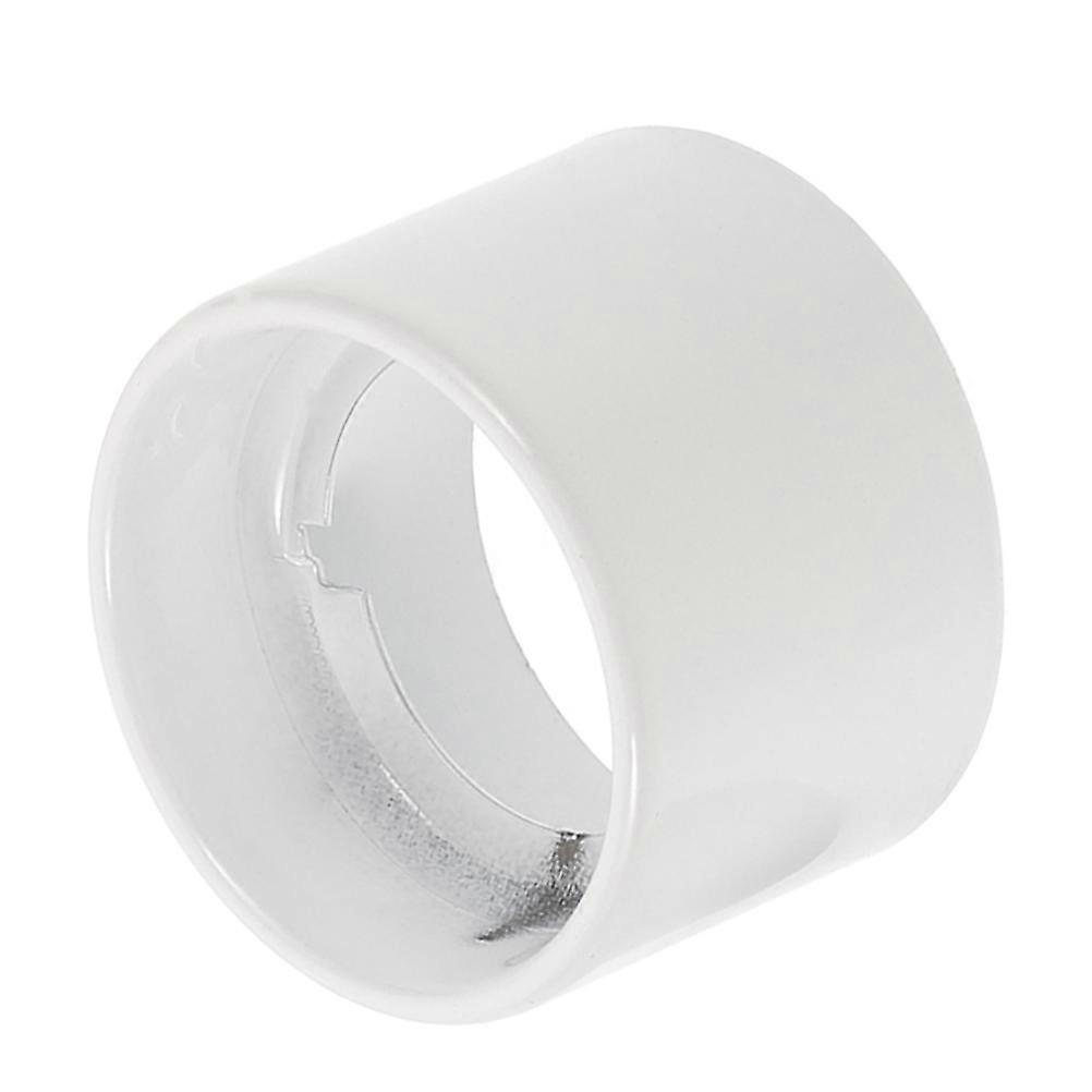Functional Light Fixture Socket Ring Adapter 2Pcs White Metal For Various Sockets With Easy Installation And Versatile Compatibility