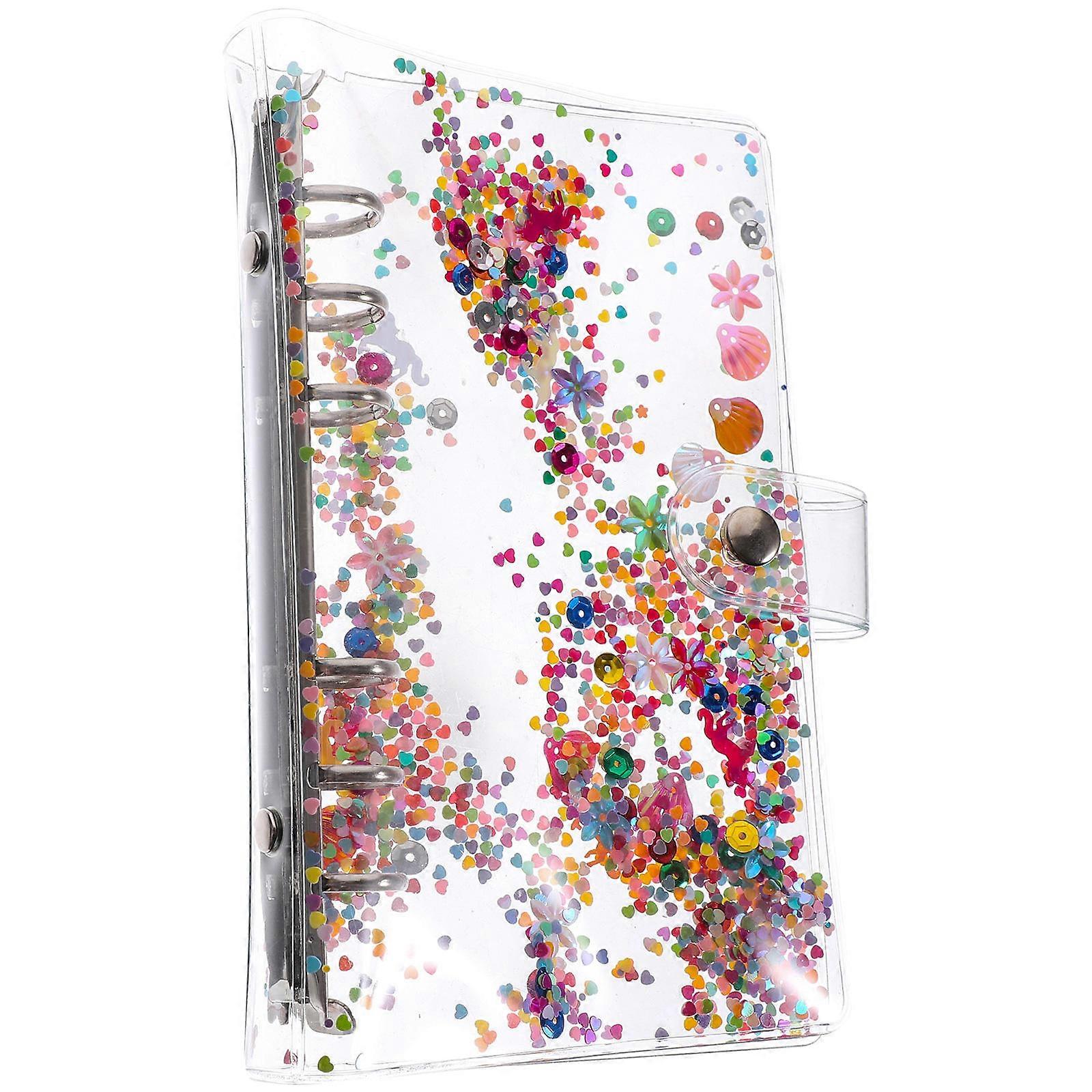 4Pcs Transparent Binder Notebook Shell for Organizing Scrapbook Covers