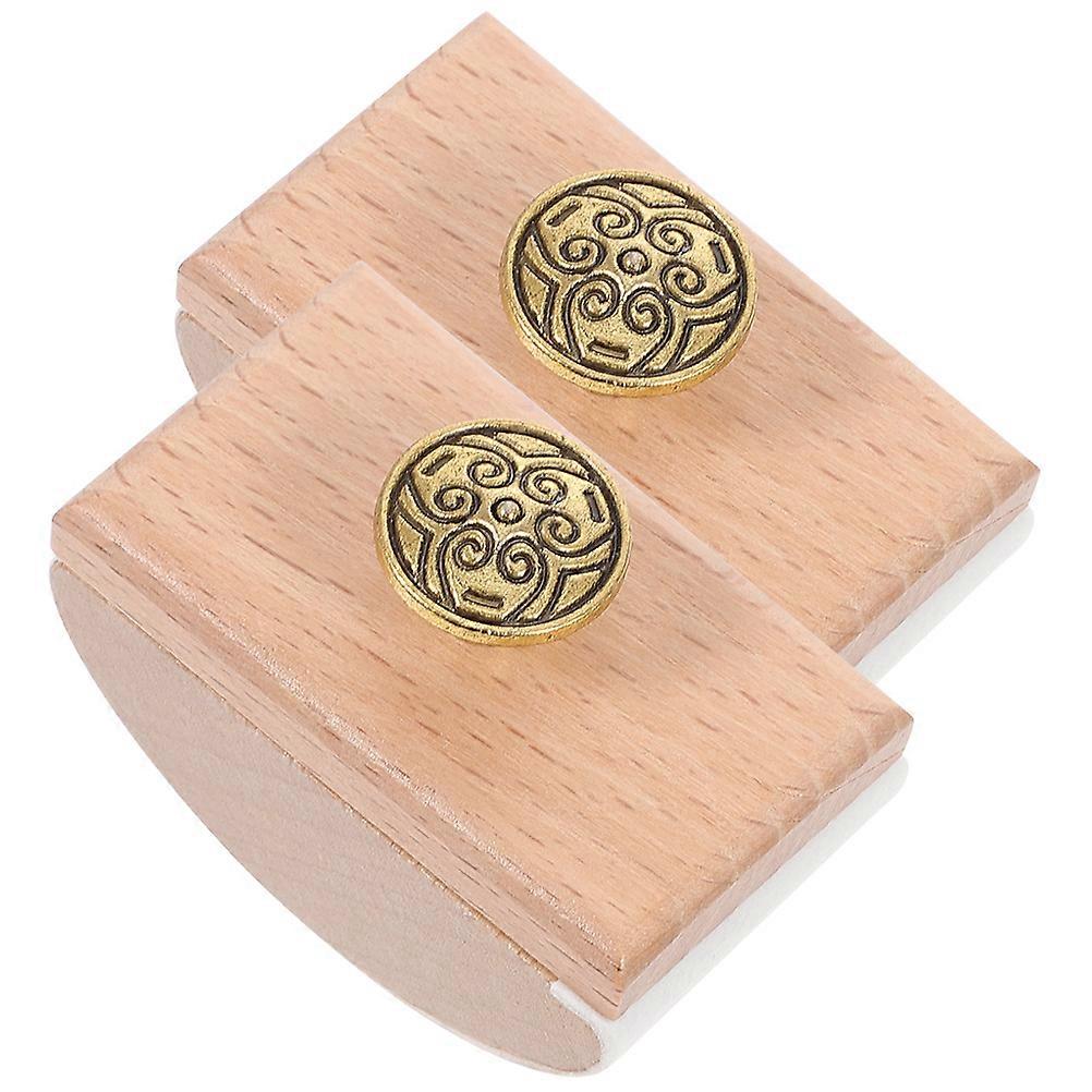 Retro Ink Blotter Tool Wood Rocker Blotter For Calligraphers Office Use Multi Absorption 8Pcs