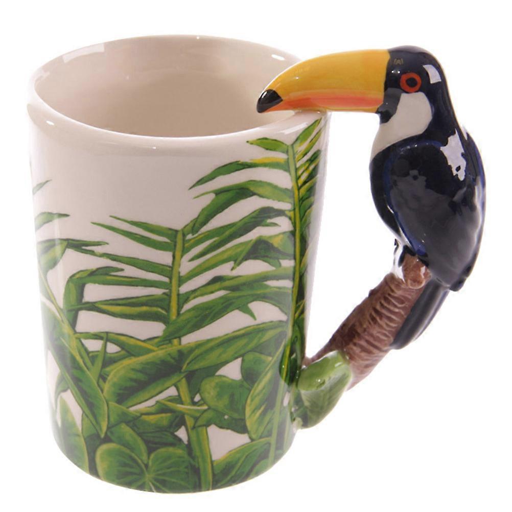 Woodpecker Mugs 3D Bird Ceramic Coffee Mug for Drinking