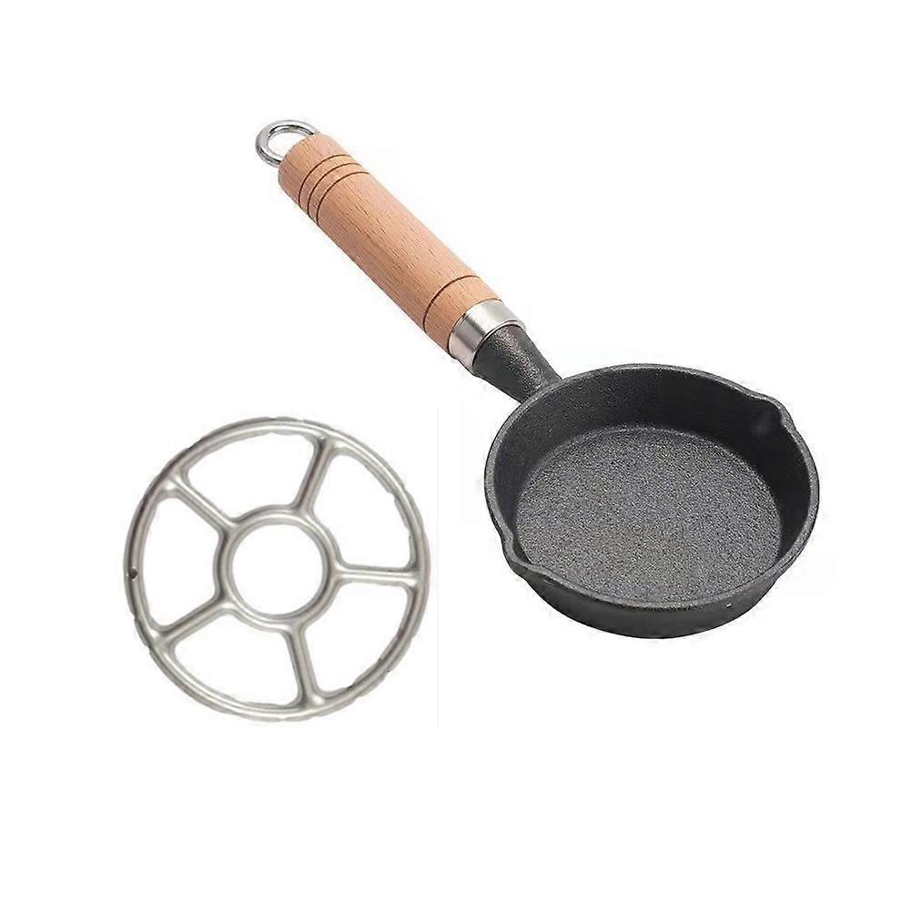 Small Cooking Pot Egg Frying Pan for Kitchen 3Sets Long Handled Skillet