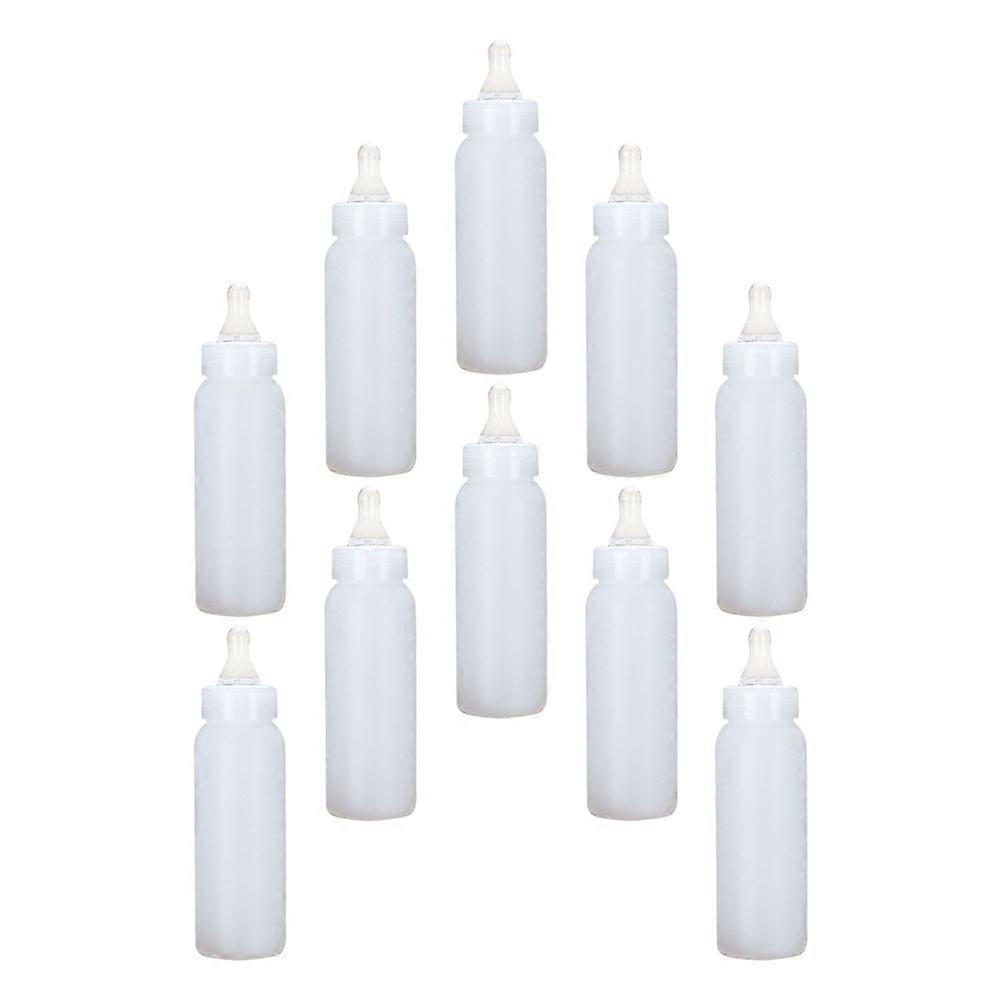 Small Pig Feeder Portable Feeding Bottle for Infant 10Pcs White Hdpe Bottles