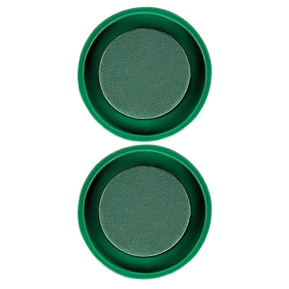 Absorbent Flower Mud 6Pcs Green PP Material Floral Bricks Versatile Usage for DIY Decoration