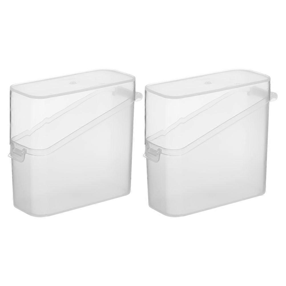 Cheese Container Transparent Kitchen Storage Box for Food Keeping 10Pcs