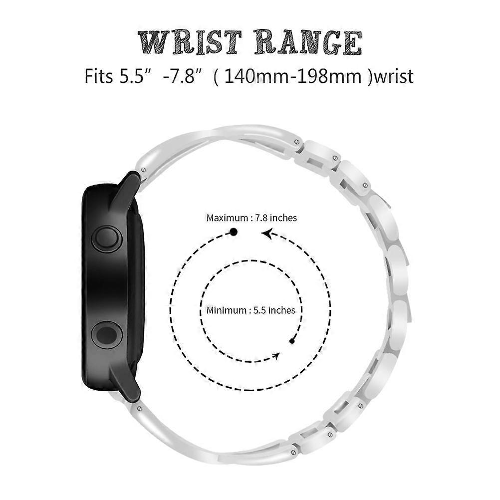 Smart Watch Strap Replacement 1Pcs Silver Metal Band