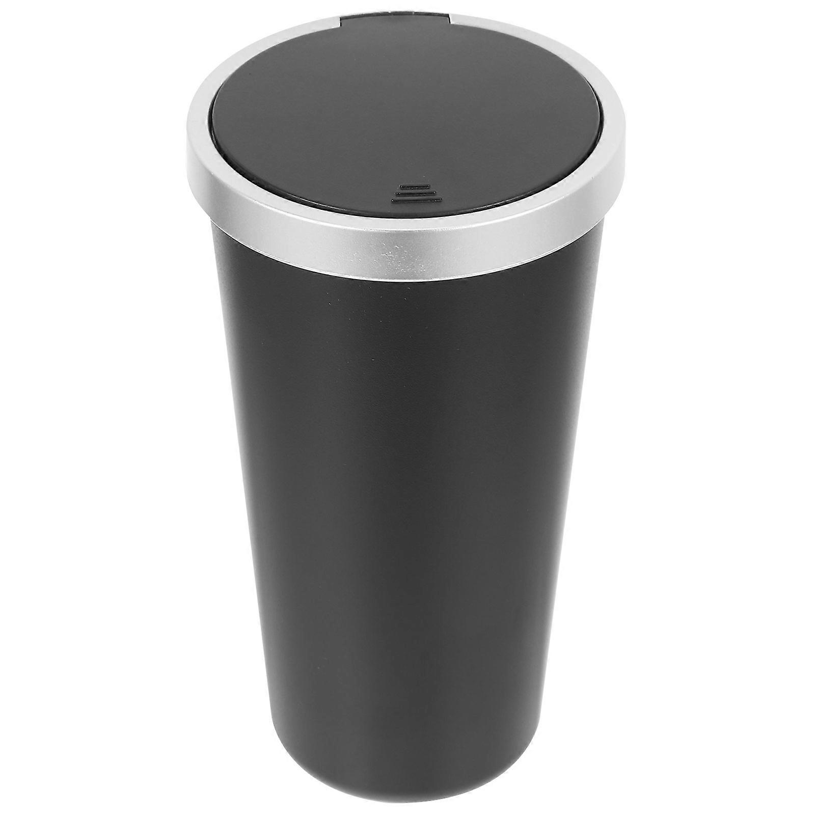 Car Trash Can Cup Holder Mini Trash Bin for Vehicle Use 5Pcs Silver