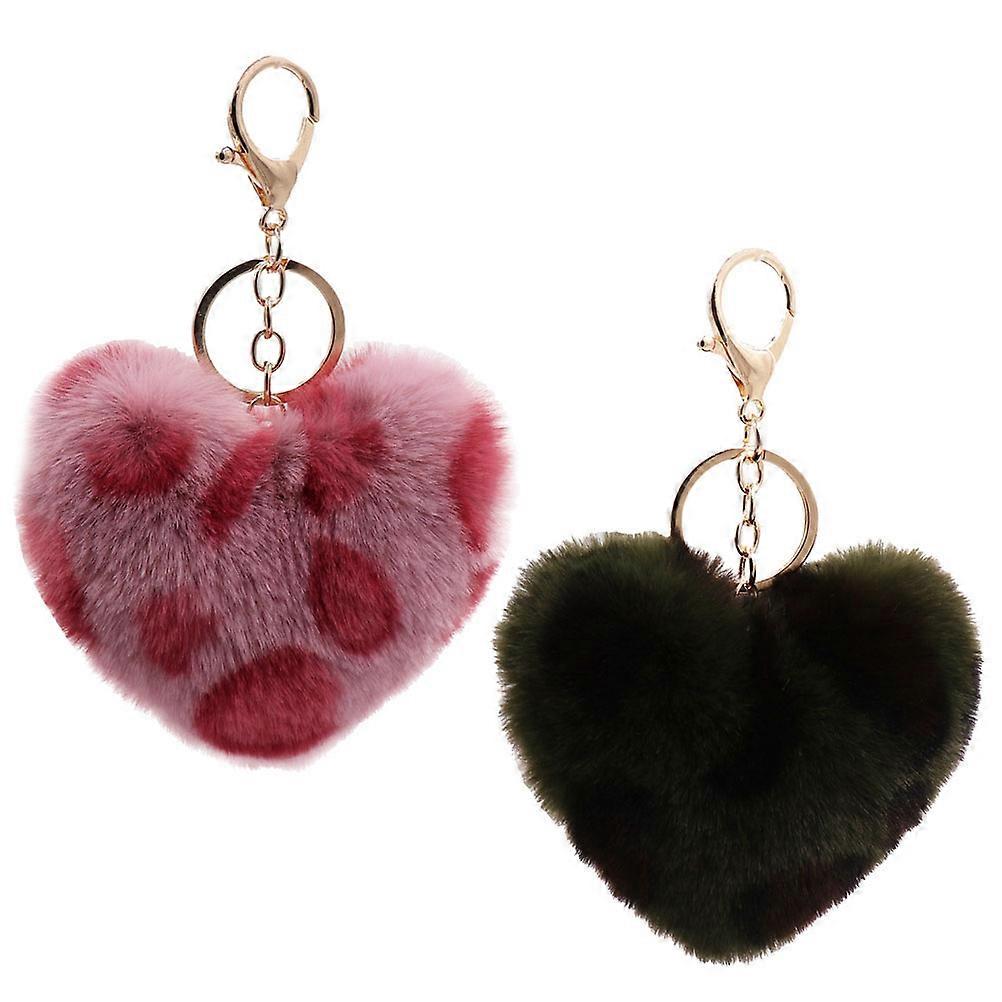 Leopard Pattern Creative Key Chains for Adornment 4Pcs Key Storage Pendant Accessories