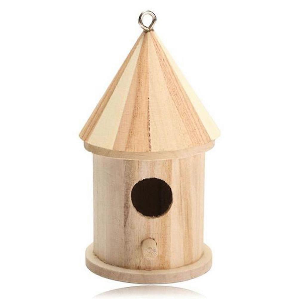 Wooden Bird House Bird Nest for Small Birds 3Pcs Pine Nest for Parakeets