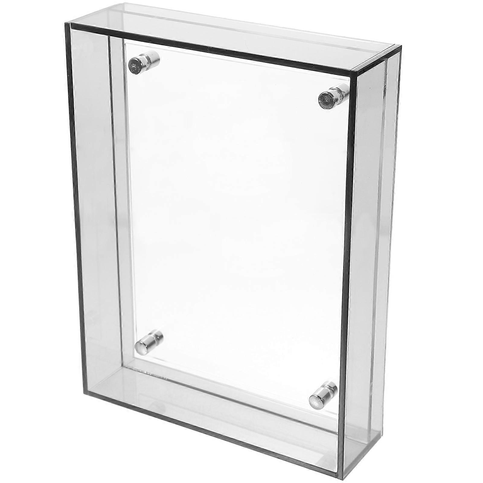 Authorization Holder Acrylic Poster Frame Store Display Easy Installation Compact Size 1Pcs