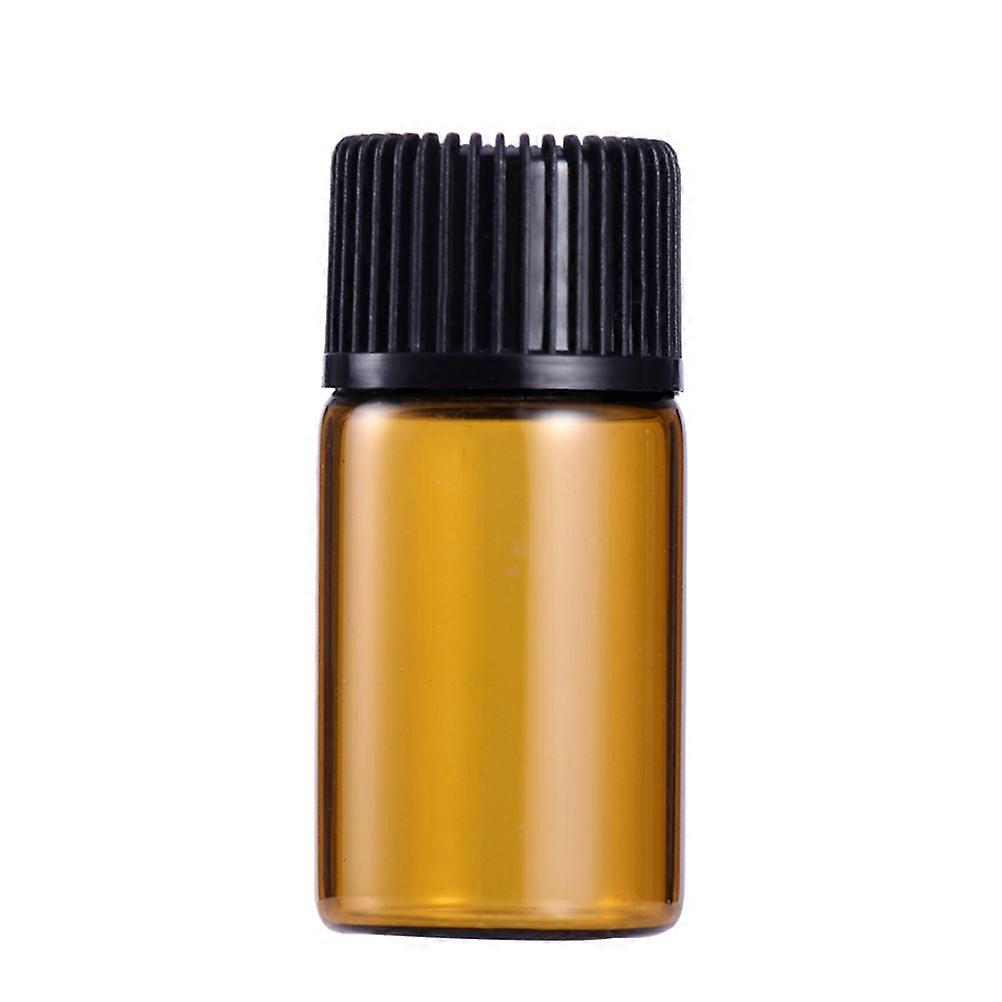 Leak-proof Chemistry Sample Glass Vials 3ml Mini Bottles With Grain Lid Assorted Color For Daily Use 10 Pcs