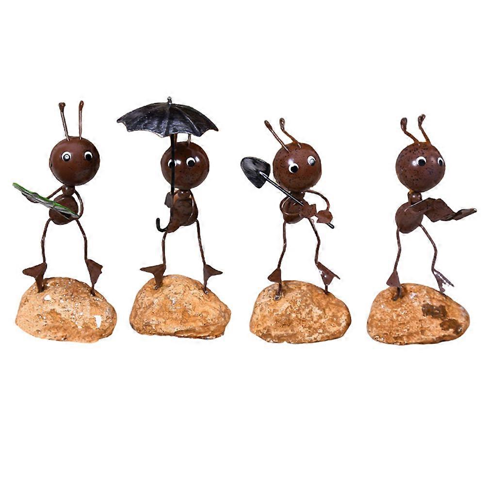 Ant Figurine Simple Style Ant Model Desktop Decor for Home and Office 2Pack