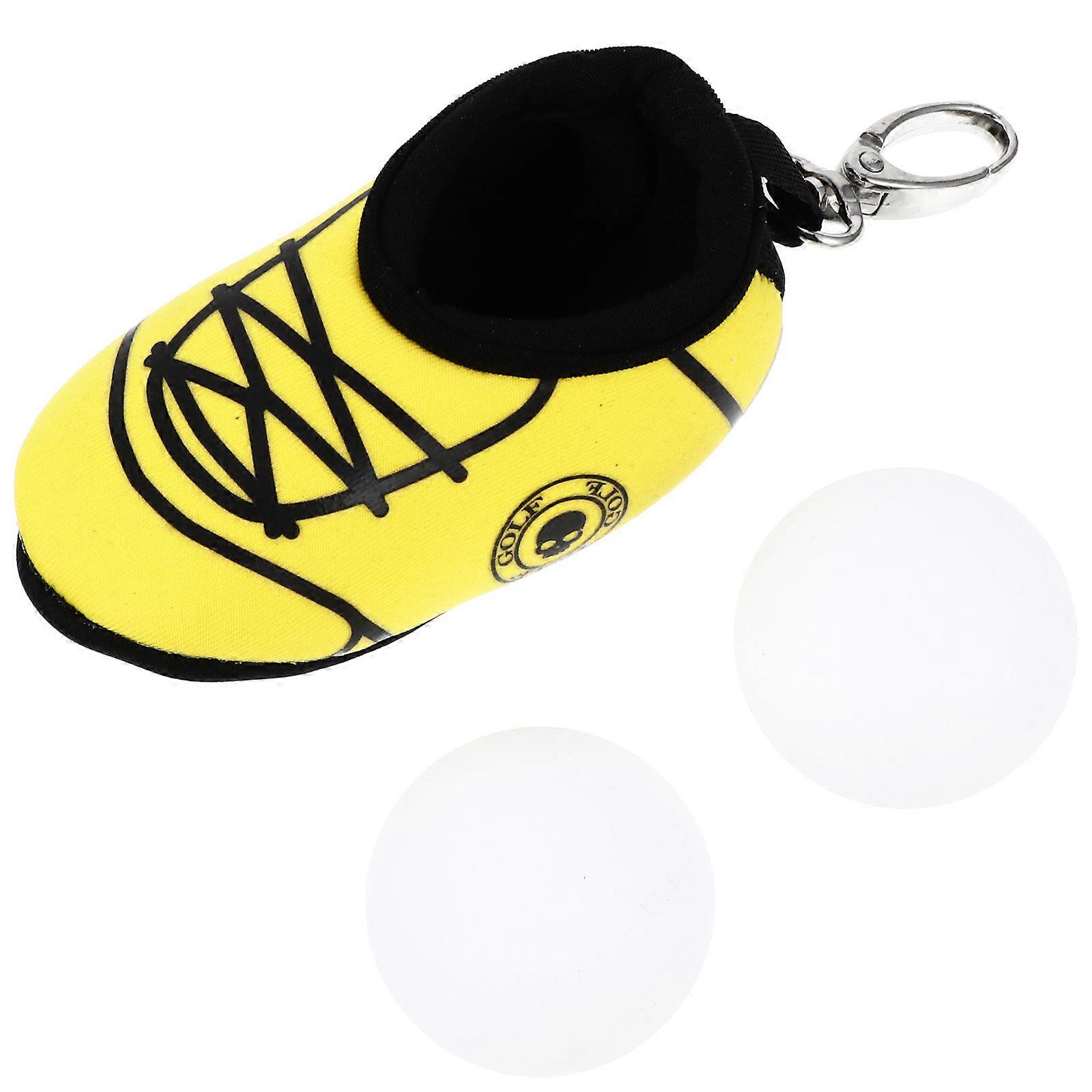 Golf Ball Storage Bag Neoprene 5Sets Red Durable Storage Pouch