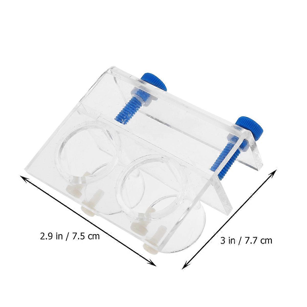Fixed Support Double End Fish Tank Water Flow Management Transparent 1Pcs