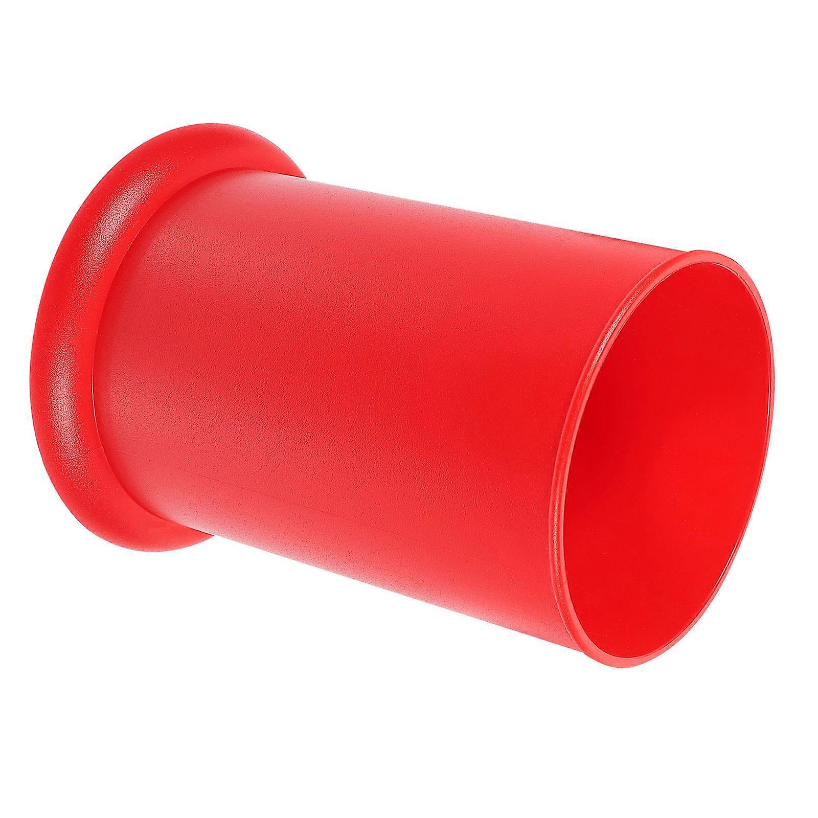 Household Cutlery Holder for Storage Use Red Plastic Kitchen Desktop Spoon Holder