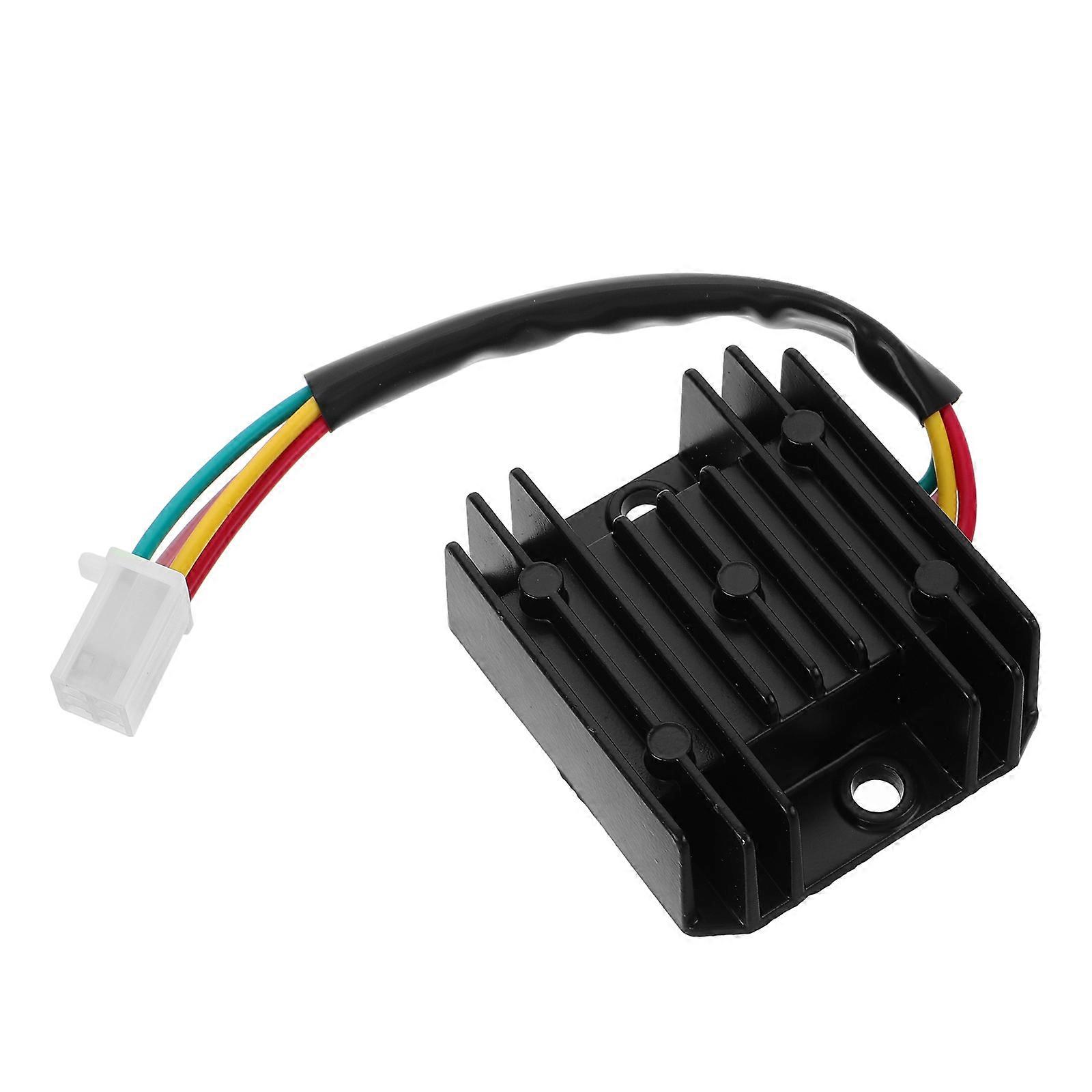 12V Voltage Rectifier Regulator For Motorcycle Supply Suitable For Current Stabilization With Iron And Plastic Materials 1Pcs