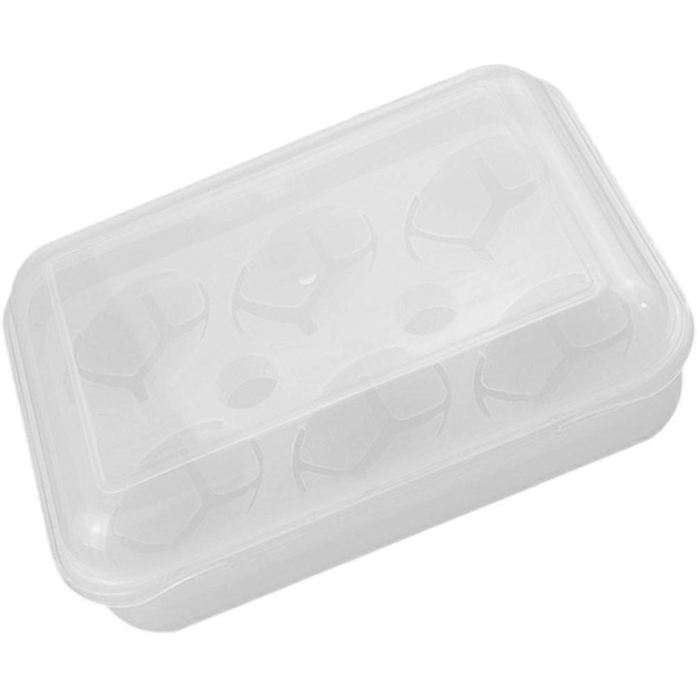 Transparent Egg Holder For Home Use Camping 6-Grid Portable Egg Box 2Pcs