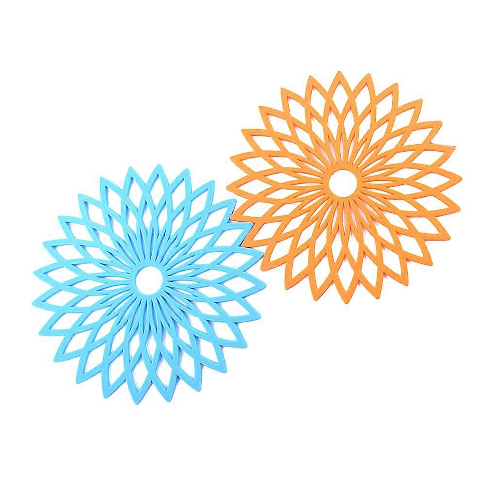 Silicone Insulation Mat Multi-Purpose Kitchen Heat Insulation Mat 4Pcs