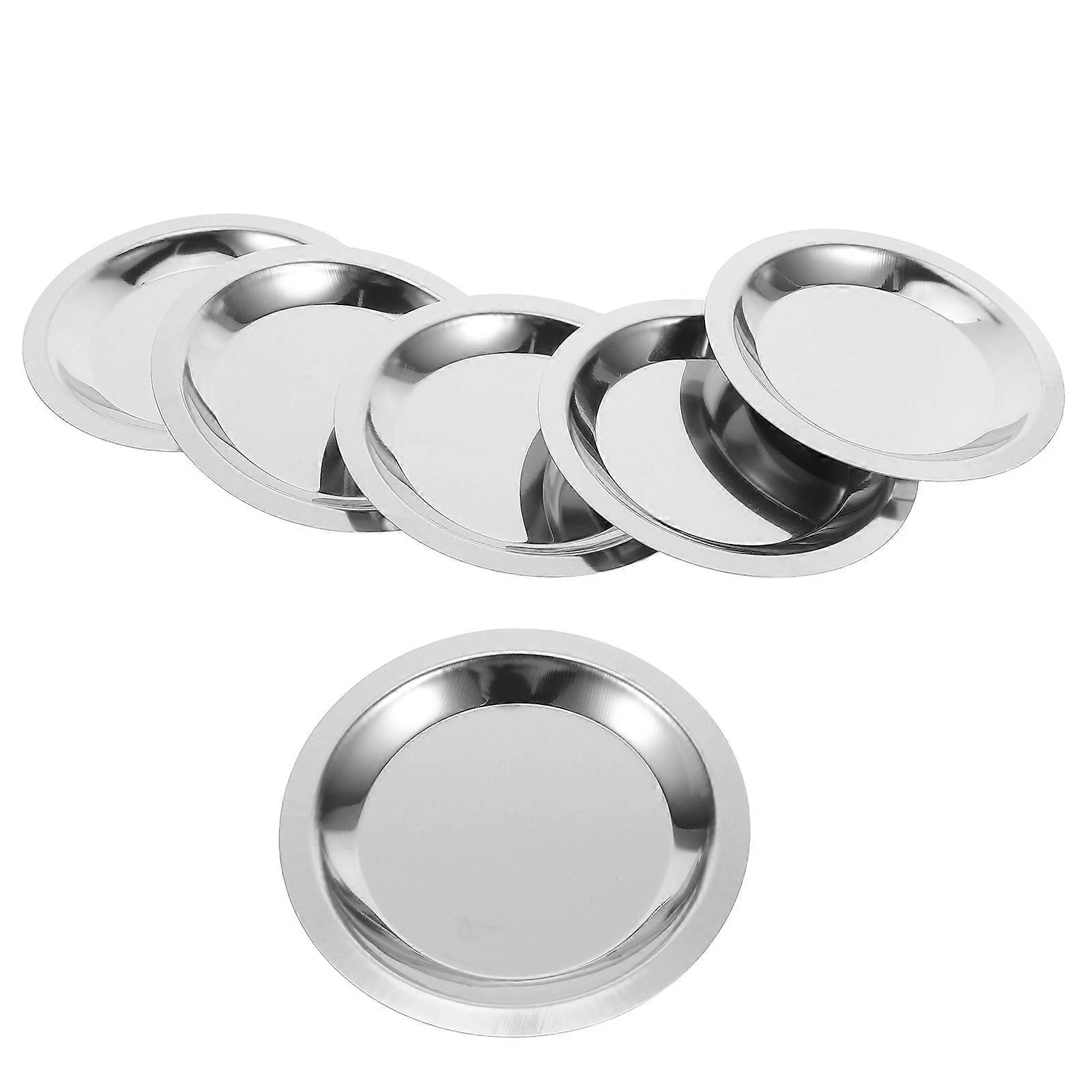 Silver Coaster Stainless Steel for Multi-Function Use 24Pcs