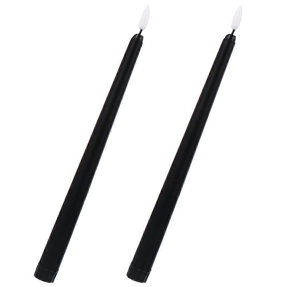 LED Electronic Candle Lamp for Party Decor 2Pcs Durable Plastic