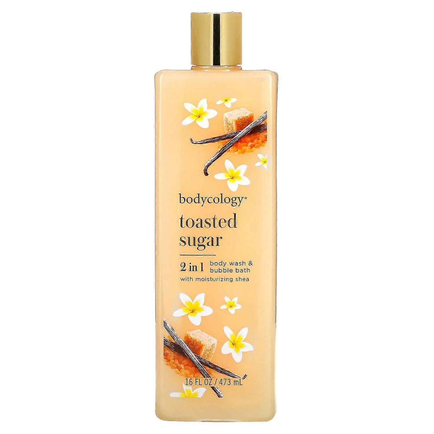 Bodycology, 2 In 1 Body Wash & Bubble Bath, Toasted Sugar, 16 fl oz (473 ml)
