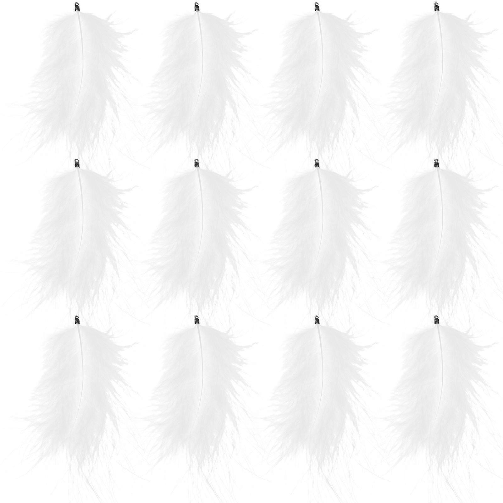 White Materials for Dream Catcher Making 50Pcs Plumes