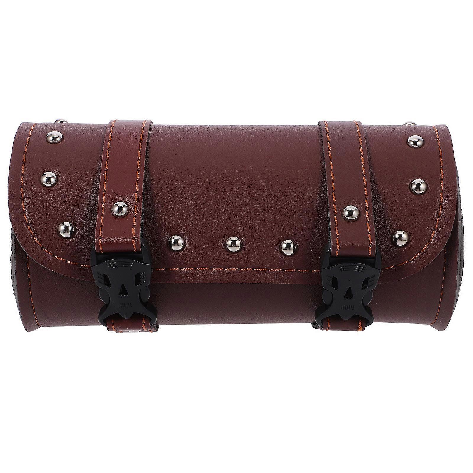 Motorcycle Saddlebag PU Fork Bag for Motorcycle 4Pcs Set