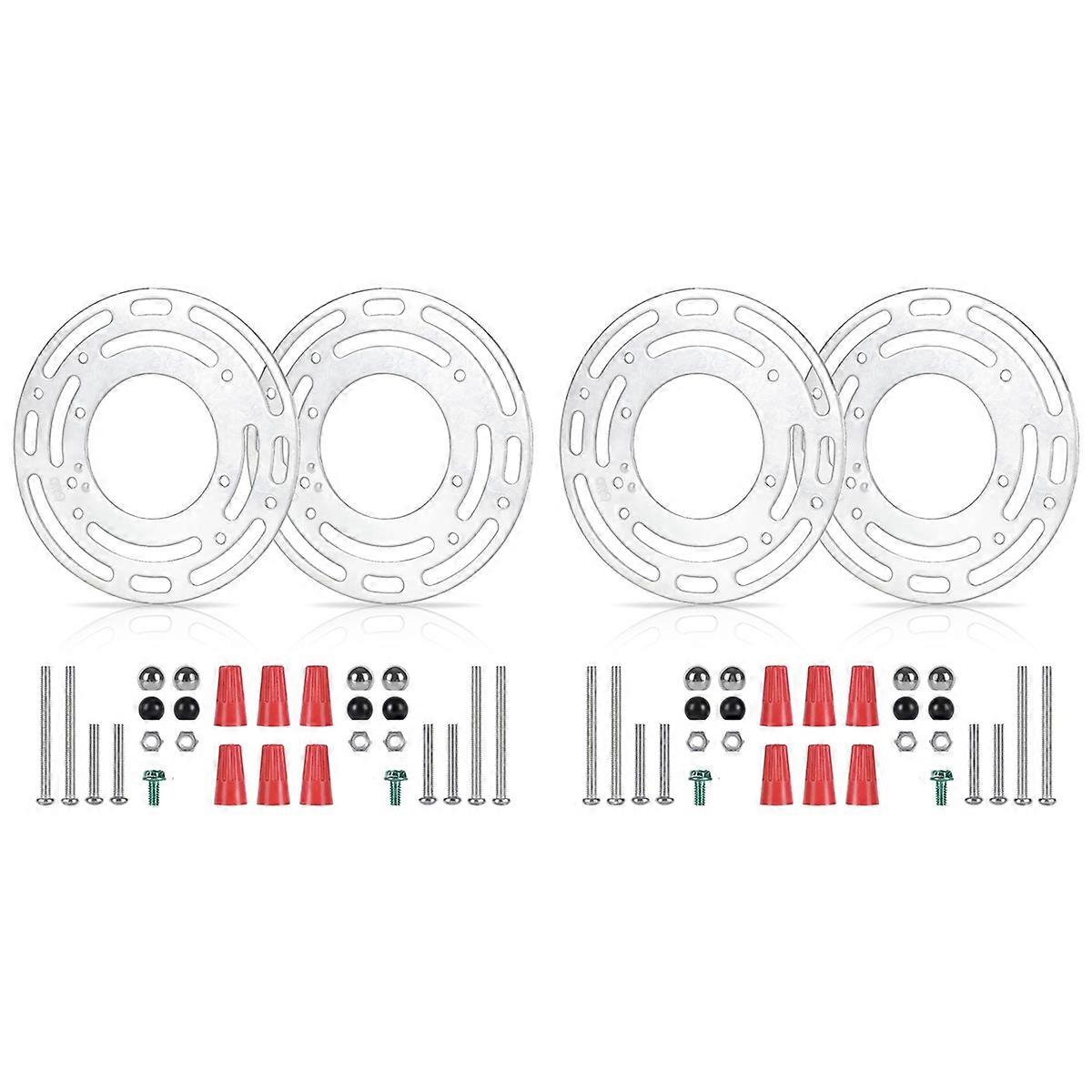 4 Pack Light Fixture Mounting Brackets, Ceiling Light Mounting Plate, Wall Light Mount Blocks with S