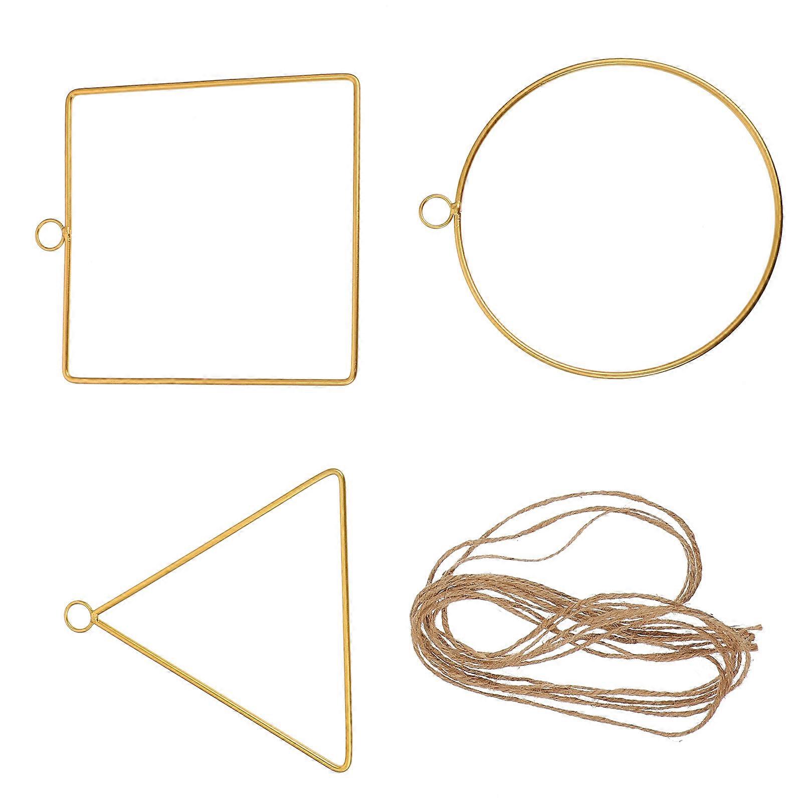 Iron Wreath Frame for Decor Flower Wreath DIY Function 3Sets Garland