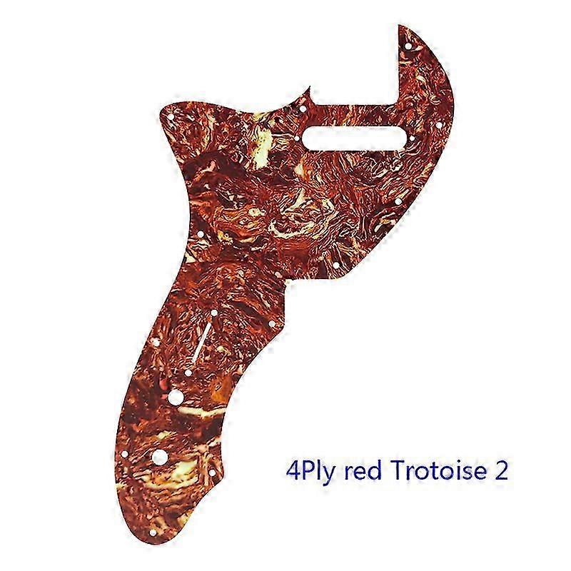 Części do gitary Xinyue Custom - dla leworęcznych, gitara US Tele 69 Thinline, płytka ochronna, wielokolorowy wzór płomienia, 26 szt.