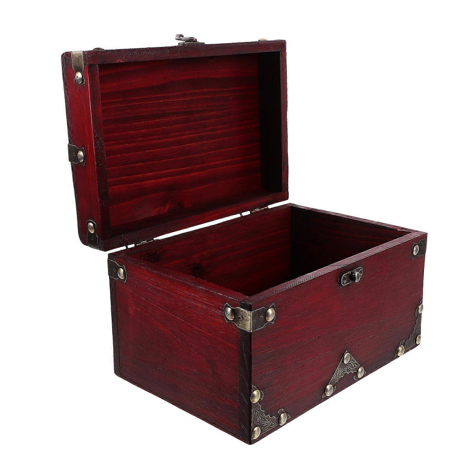 Jewelry Storage Box for Keepsake Organizing 2Pcs Wooden Treasure Box