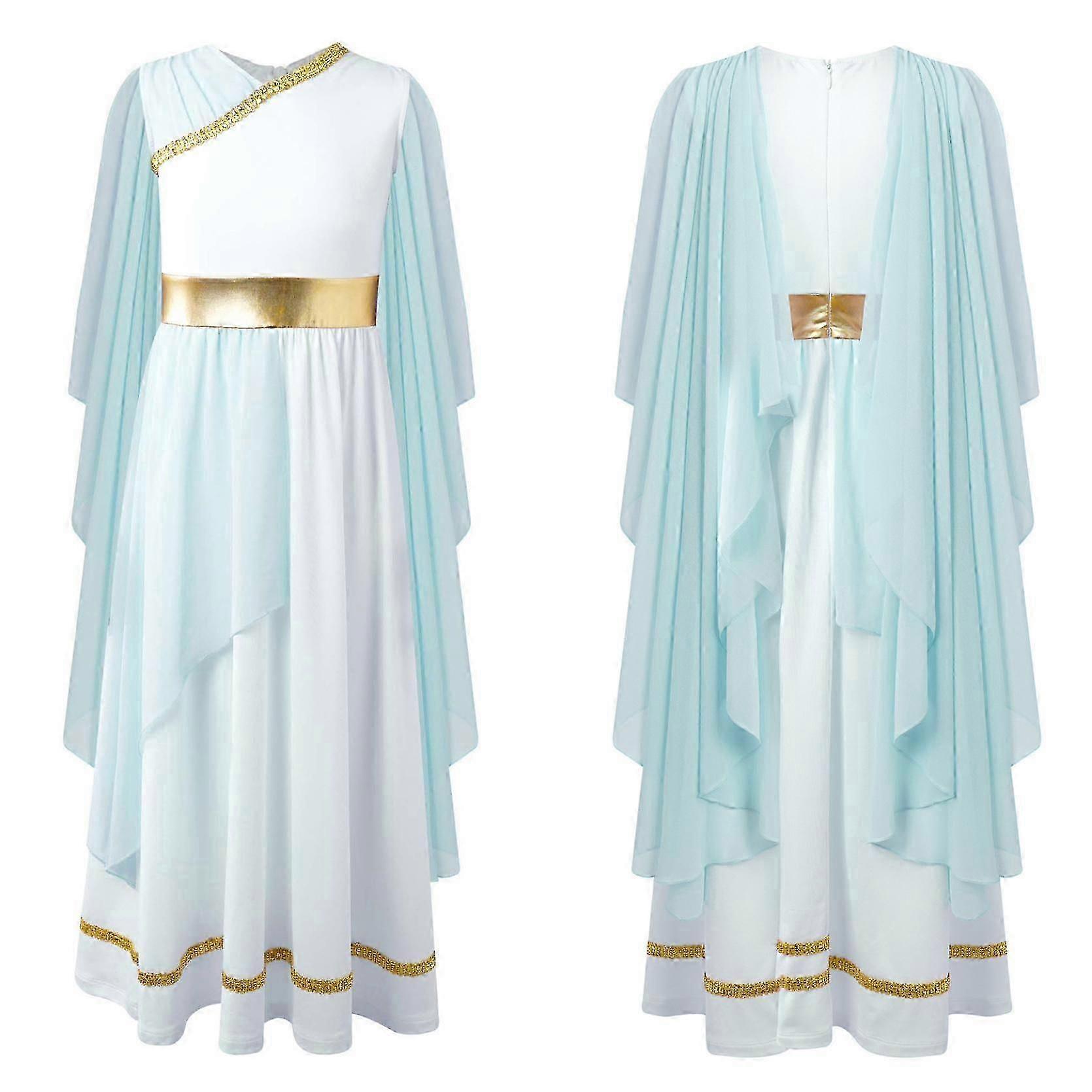 زي يوناني للأطفال، فستان روماني للفتيات، ثوب توغا يوناني قديم، أميرة روما النبيلة، زي تنكري فاخر