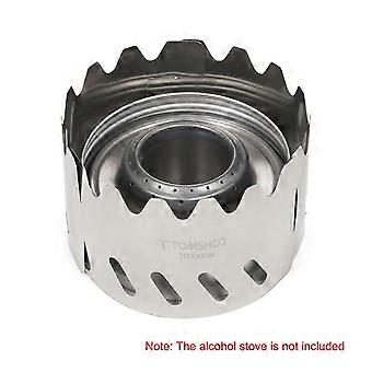 25-26 TOMSHOO Portable Outdoor Ultralight Titanium Alcohol Stove Rack Stand Windscreen for Camping Hiking Backpacking