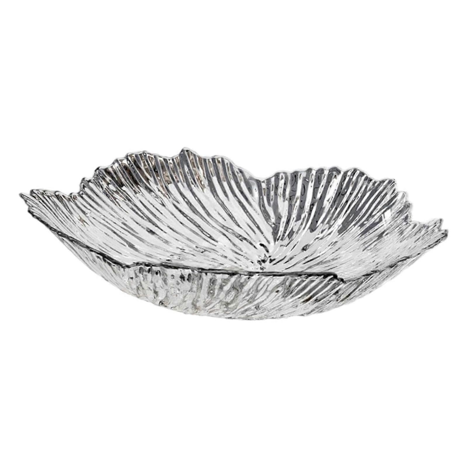 Decorative Acrylic Fruit Tray Petal Shape Dry Fruit Candy Serving Organizer Tray
