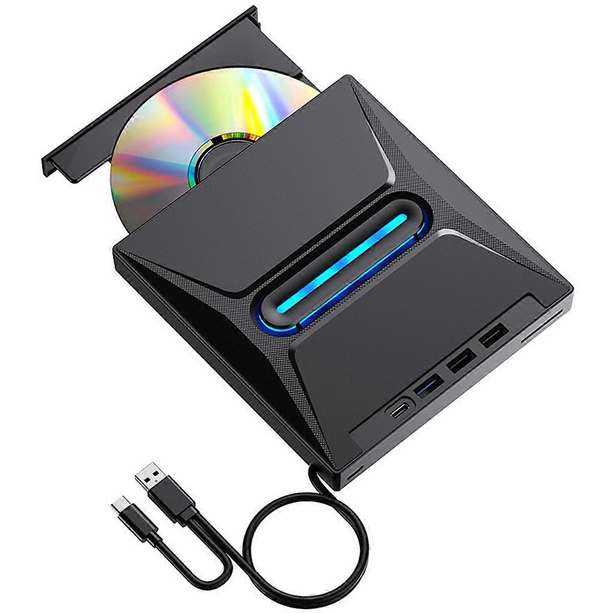 USB 3.0 External CD DVD Drive High-Speed Portable CD/DVD +/-RW Drive