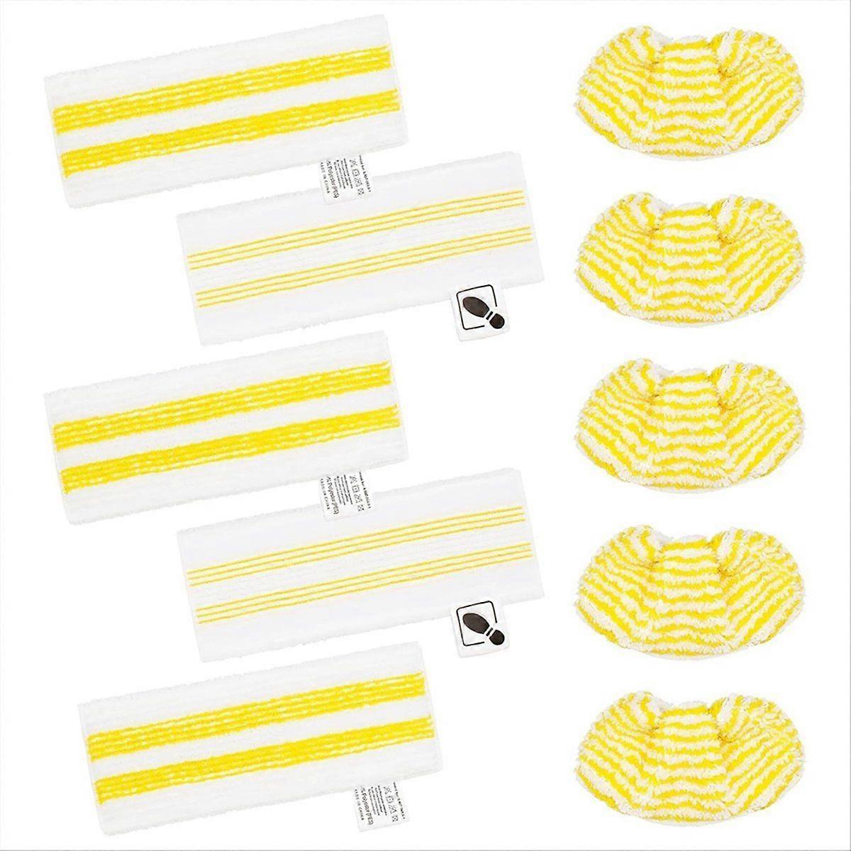 10 stk mikrofiber gulvklut og hånddyseputer for easyfix SC1 SC2 SC3 SC4 SC5 damprenser mikro