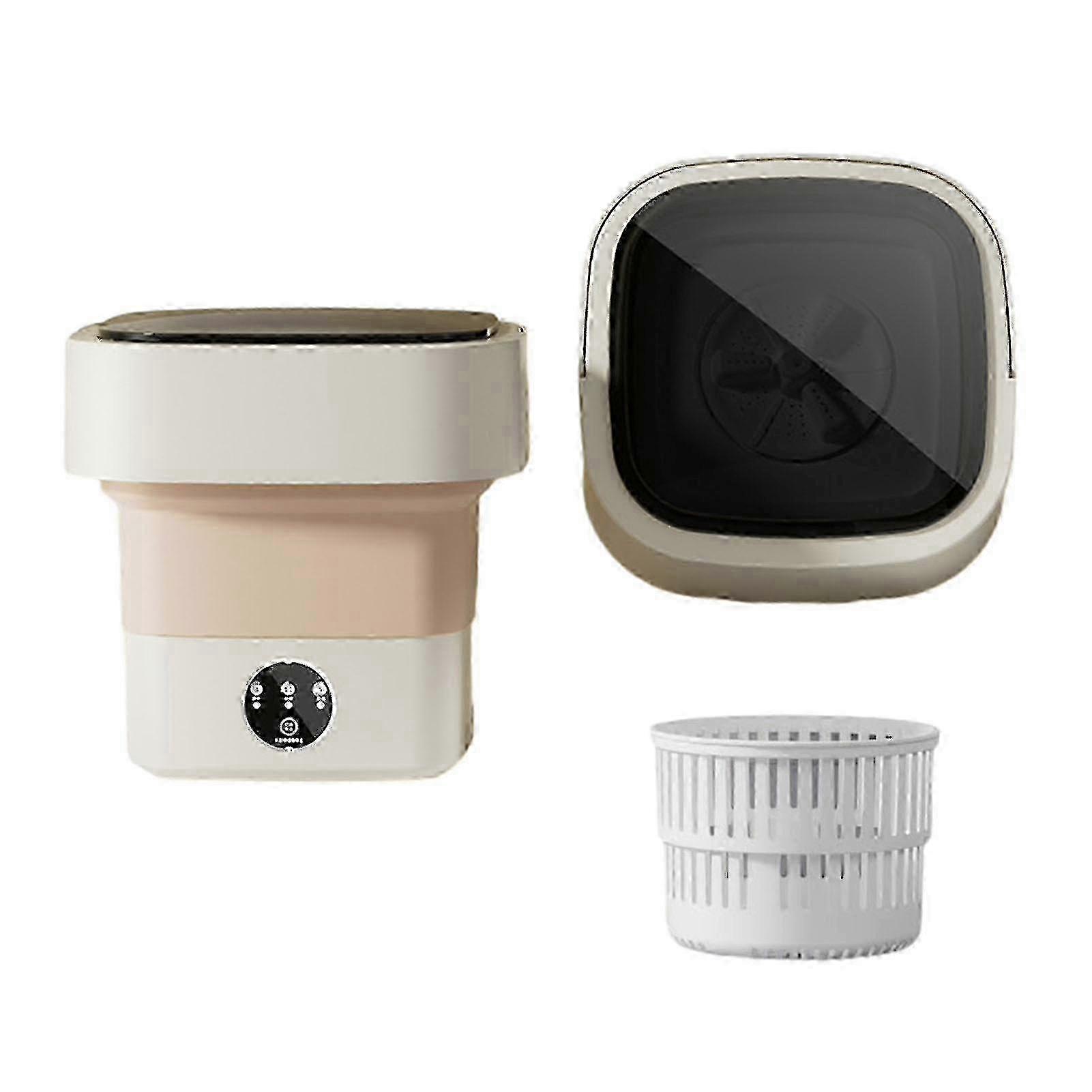 Foldable 6.5L Compact Washing Machine for Bathroom Use with Low-Noise