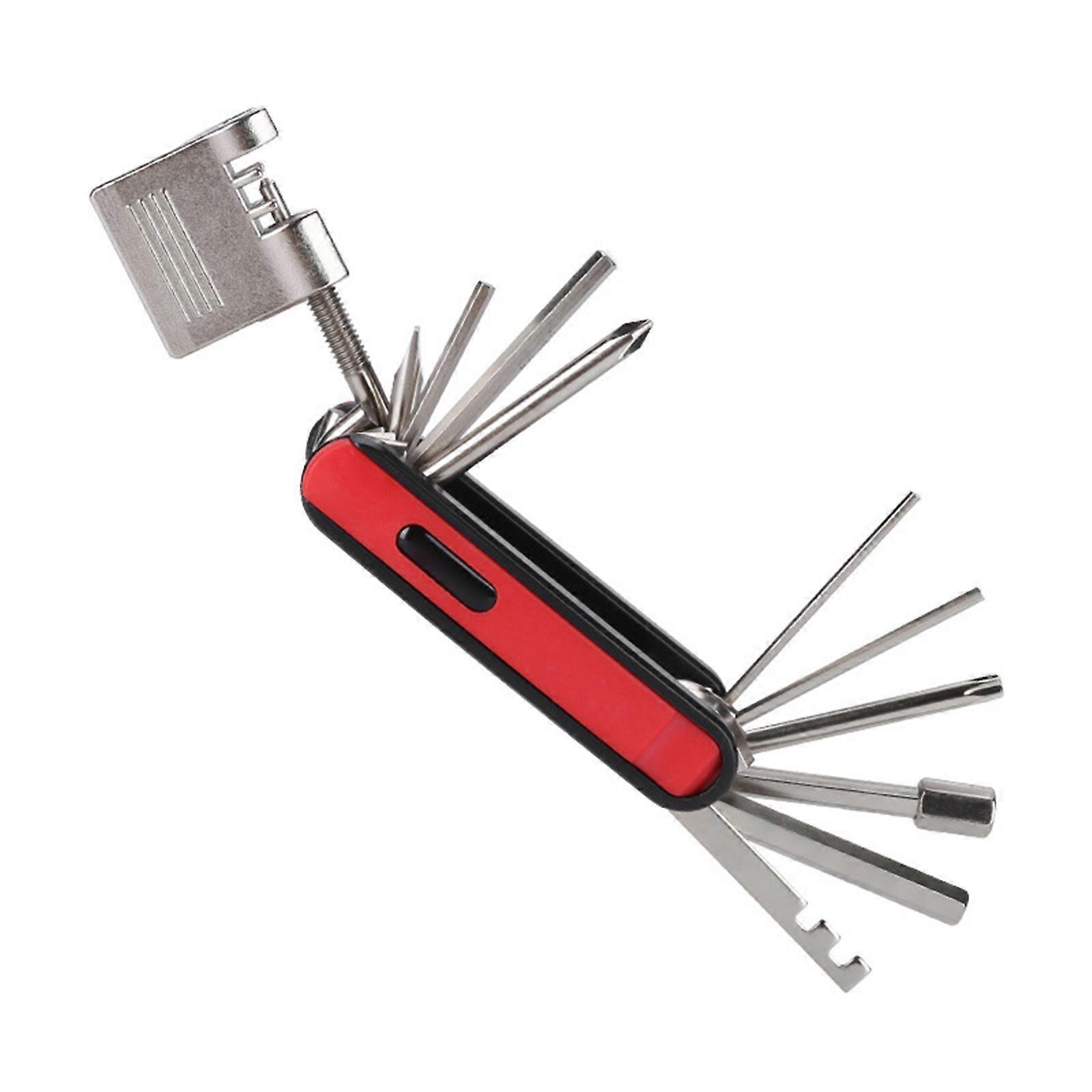 Compacts Bicycles Maintenance Set Quickly Release Driver And Lever Tool for Quick Repairs  Red