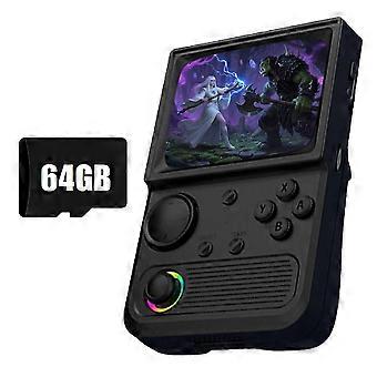 R36T Retro Handheld Game Console 64G 15000 Games 3.5 Inch IPS Screen Portable Pocket Video Game Pla