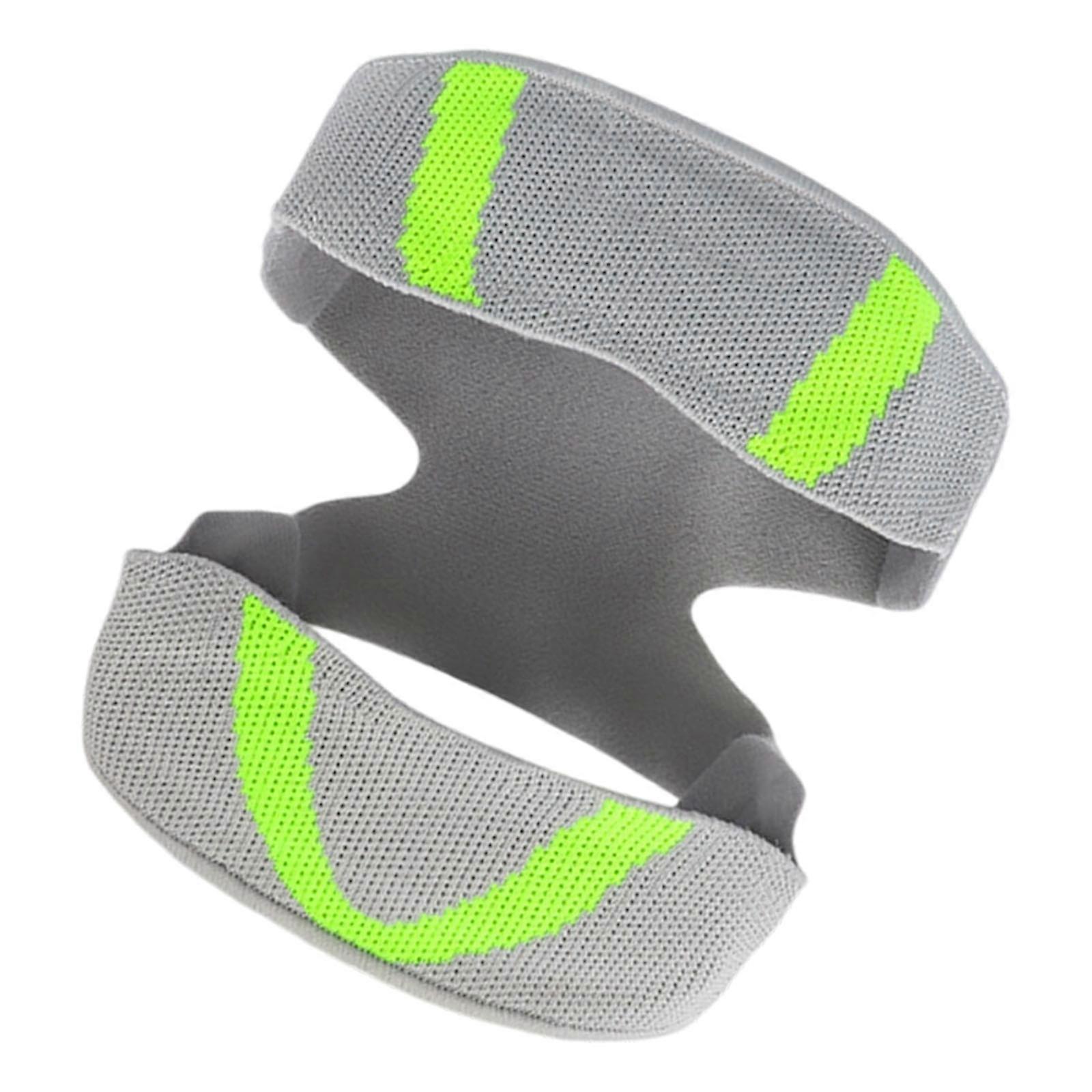 Stabilizing Knee Wrap Double Adjustable Strap Comfortable Nylon Design Knee Brace Kneepad For Movement Stability  Gray green Universal code