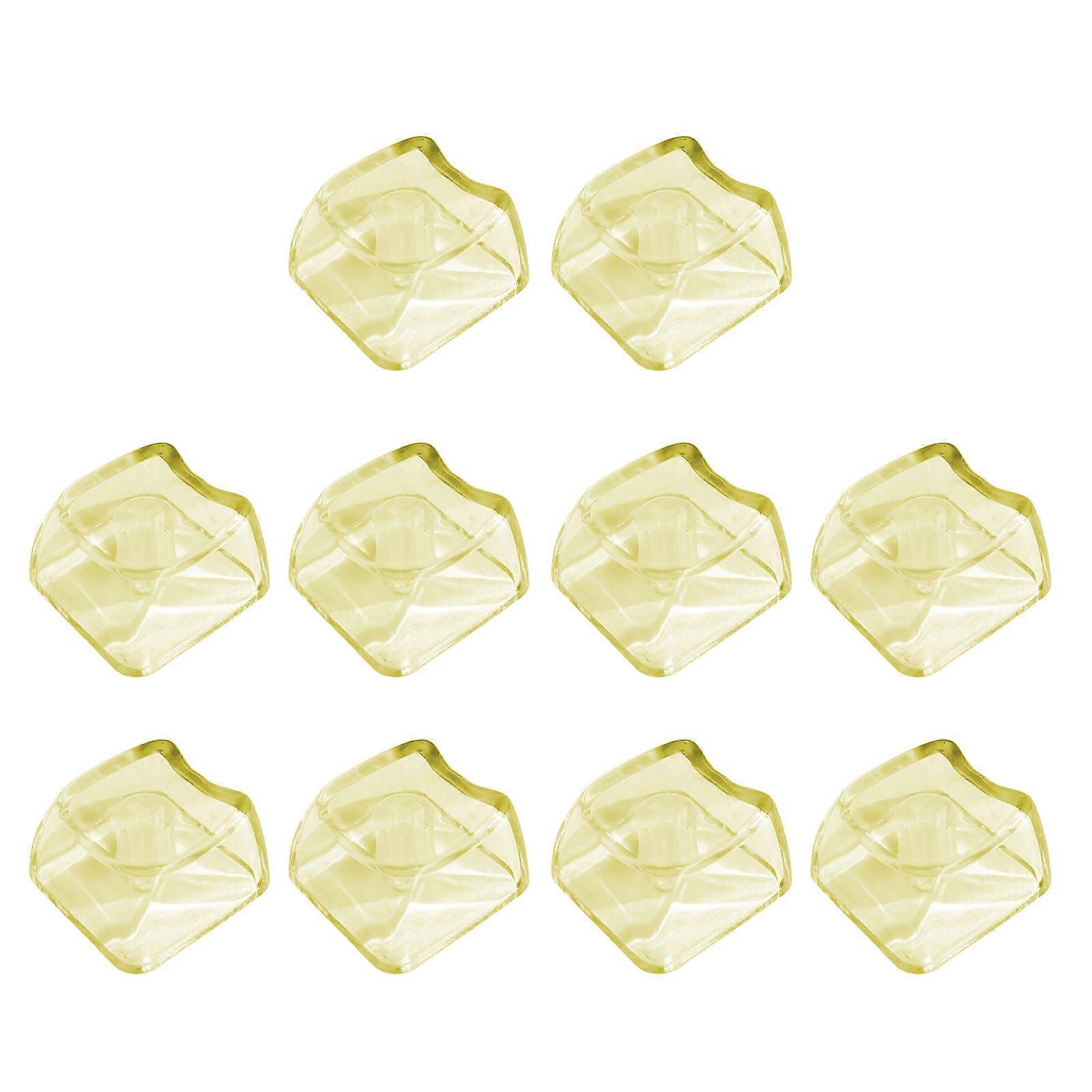 Clear 1U Keycaps Set Durability Scratch Resistant PC Component Optimized For Backlit-up Keyboards  Yellow
