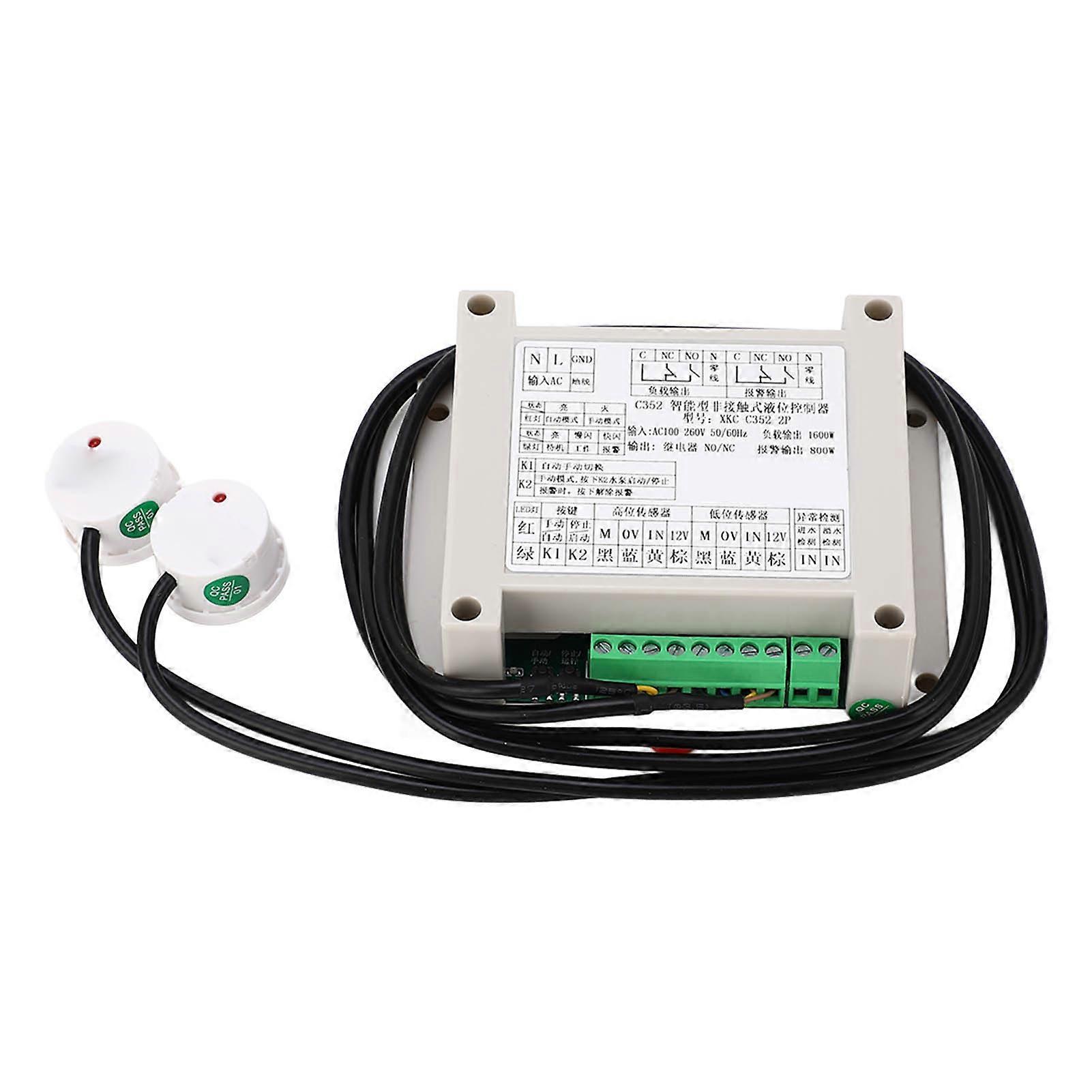 Non Contact Liquid Level Controller Sensitivity Adjustable Automatic Water Level Controller Sensor AC100‑260V