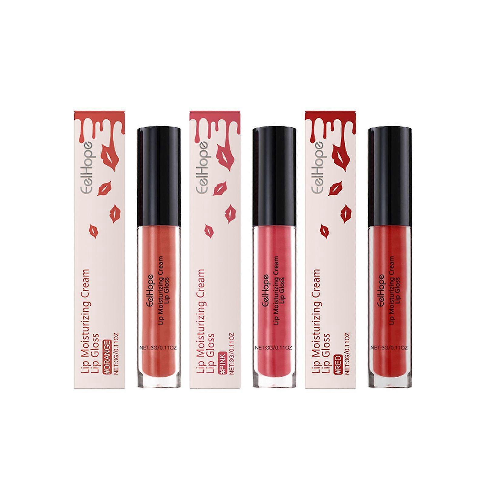 Eelhope Moisturizing Lip Gloss, Lip Color Brightening Lip Gloss, Lip Glaze Easy To Color, Moisturizing And Nourishing Multi-Color Lipstick